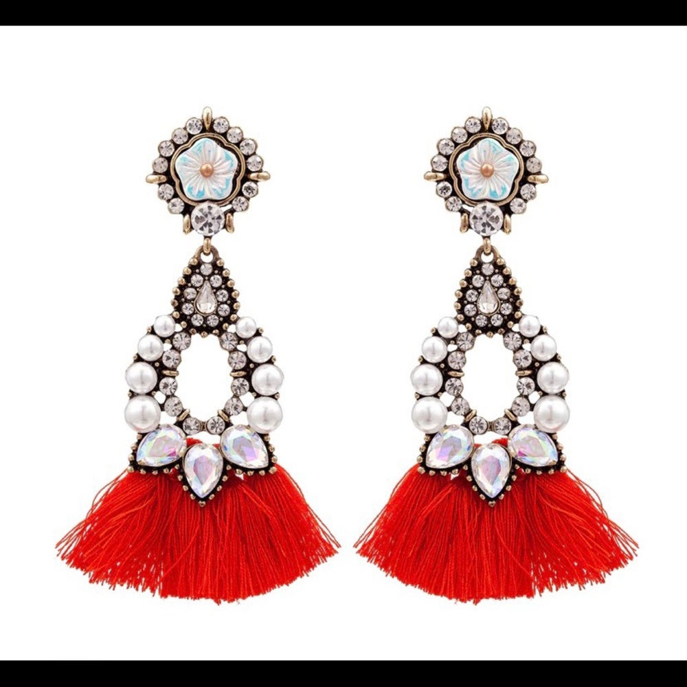 NWOT Trendy statement earrings